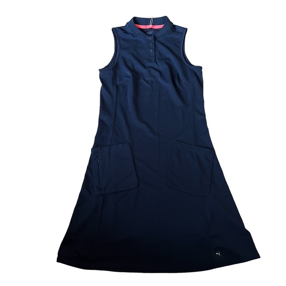 PUMA Womens Farley Dress Navy Golf Dress- SS21 Women’s Size XS New With Tags - Picture 3 of 11